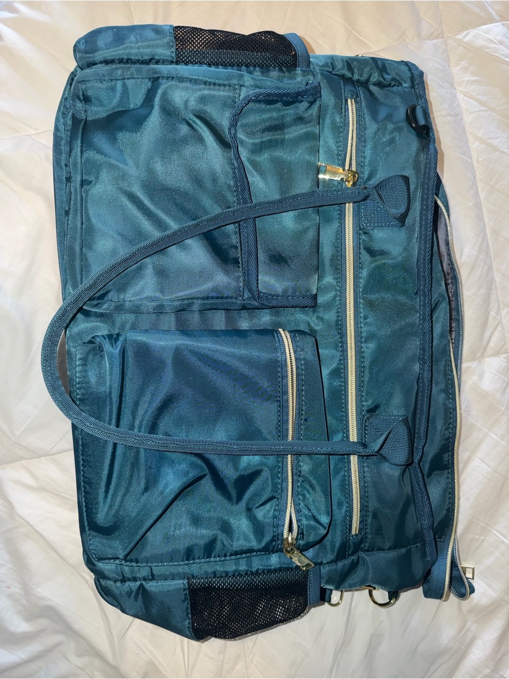Teal Travel Tote Bag - Versatile Shoulder Carry